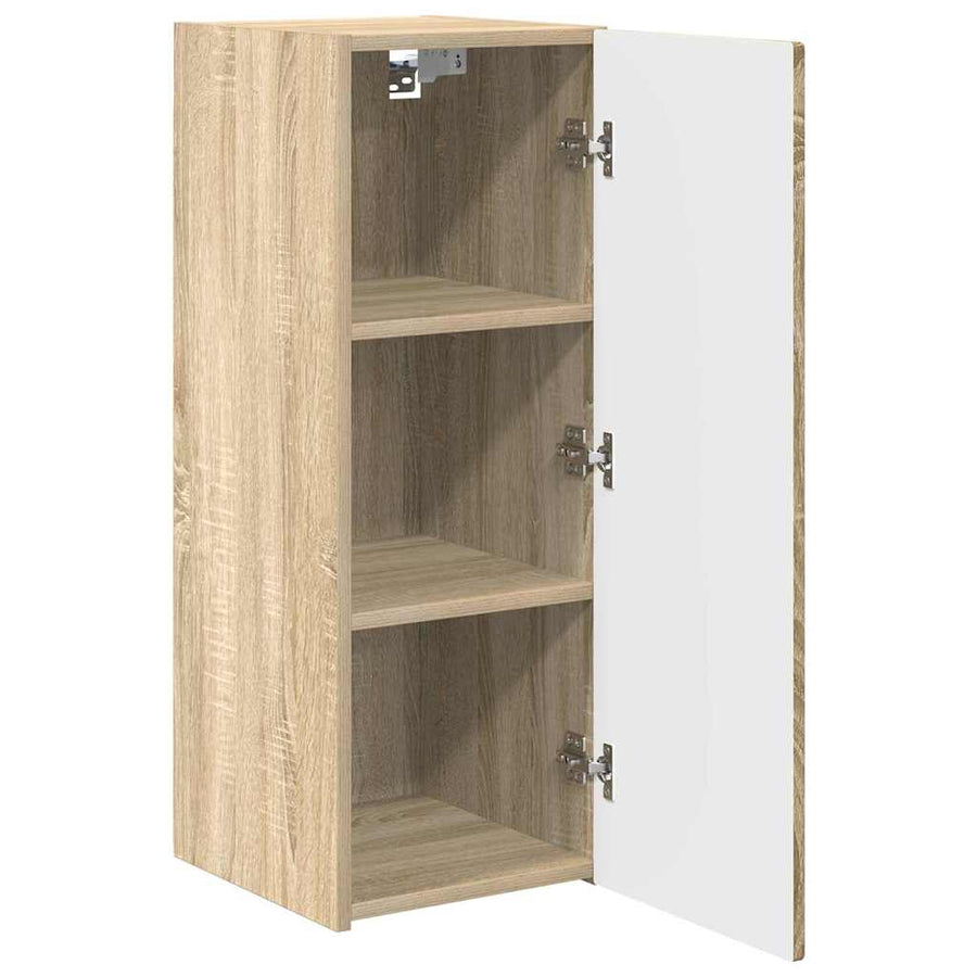 TV Wandkast 2 pcs Sonoma 30 x 31 x 80 cm Bewerkt hout