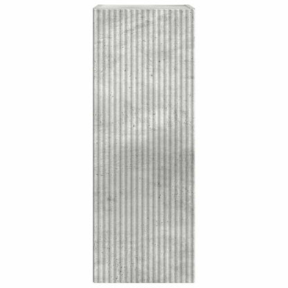 TV Wandkast Wandgemonteerd Beton 30 x 31 x 80 cm Bewerkt hout