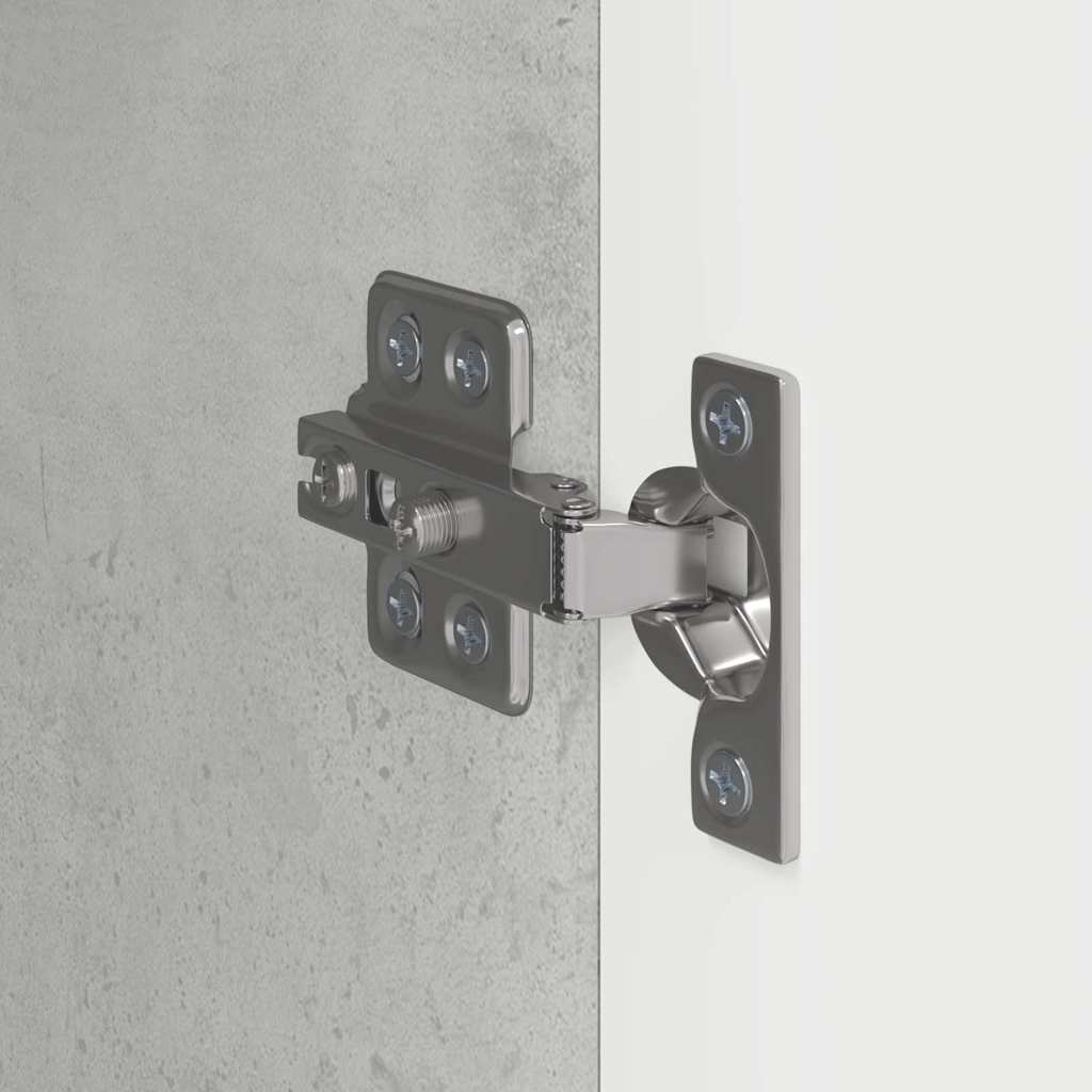 TV Wandkast 2 pcs Beton 30 x 31 x 80 cm Bewerkt hout
