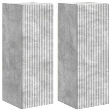 TV Wandkast 2 pcs Beton 30 x 31 x 80 cm Bewerkt hout