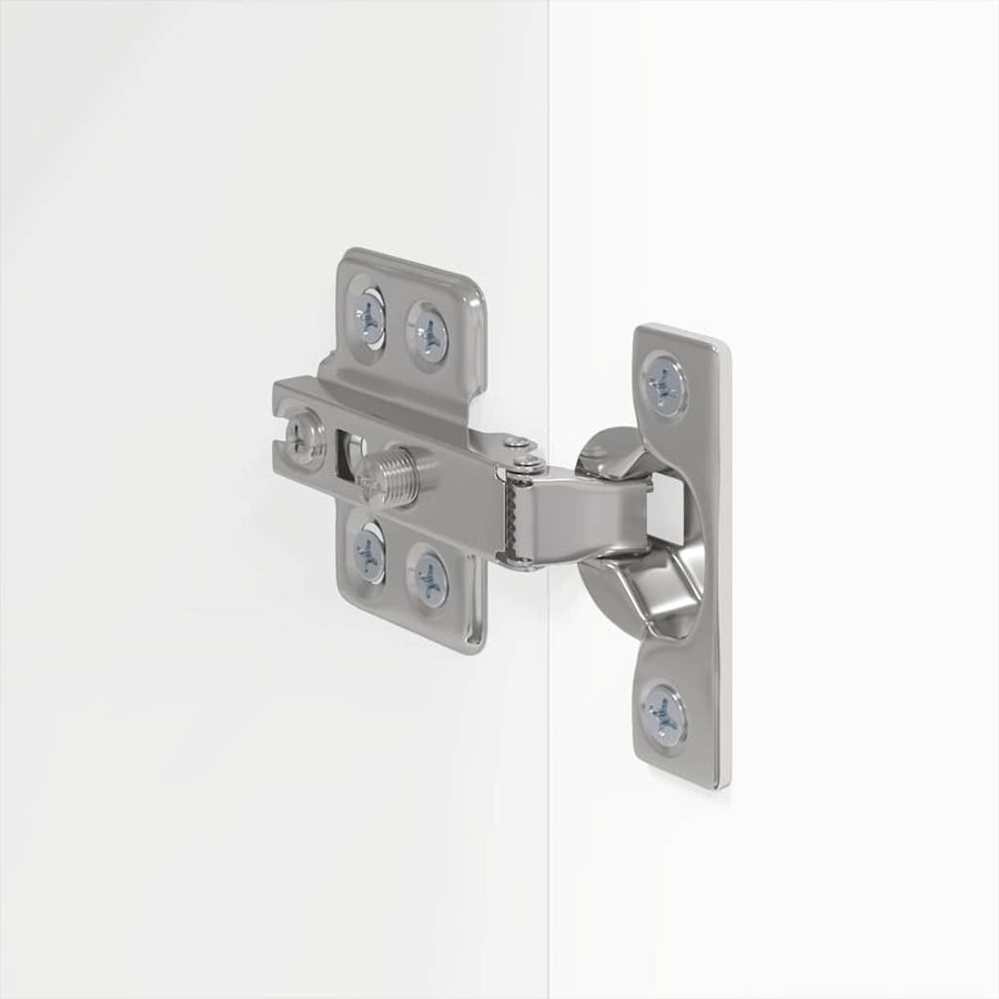 TV Wandkast 2 pcs Glanzend Wit 30 x 31 x 80 cm Bewerkt hout