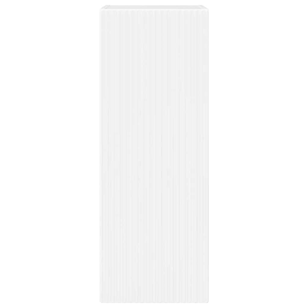 TV Wandkast 2 pcs Glanzend Wit 30 x 31 x 80 cm Bewerkt hout