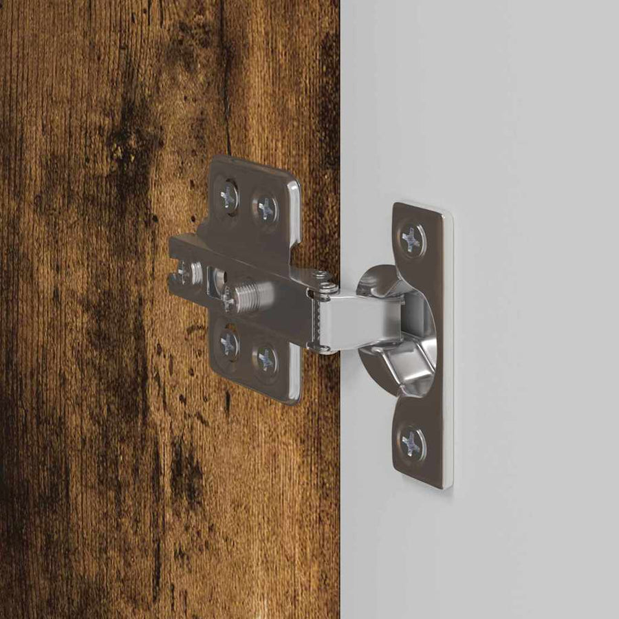 TV Wandkast Gerookt eiken 30 x 31 x 80 cm Bewerkt hout