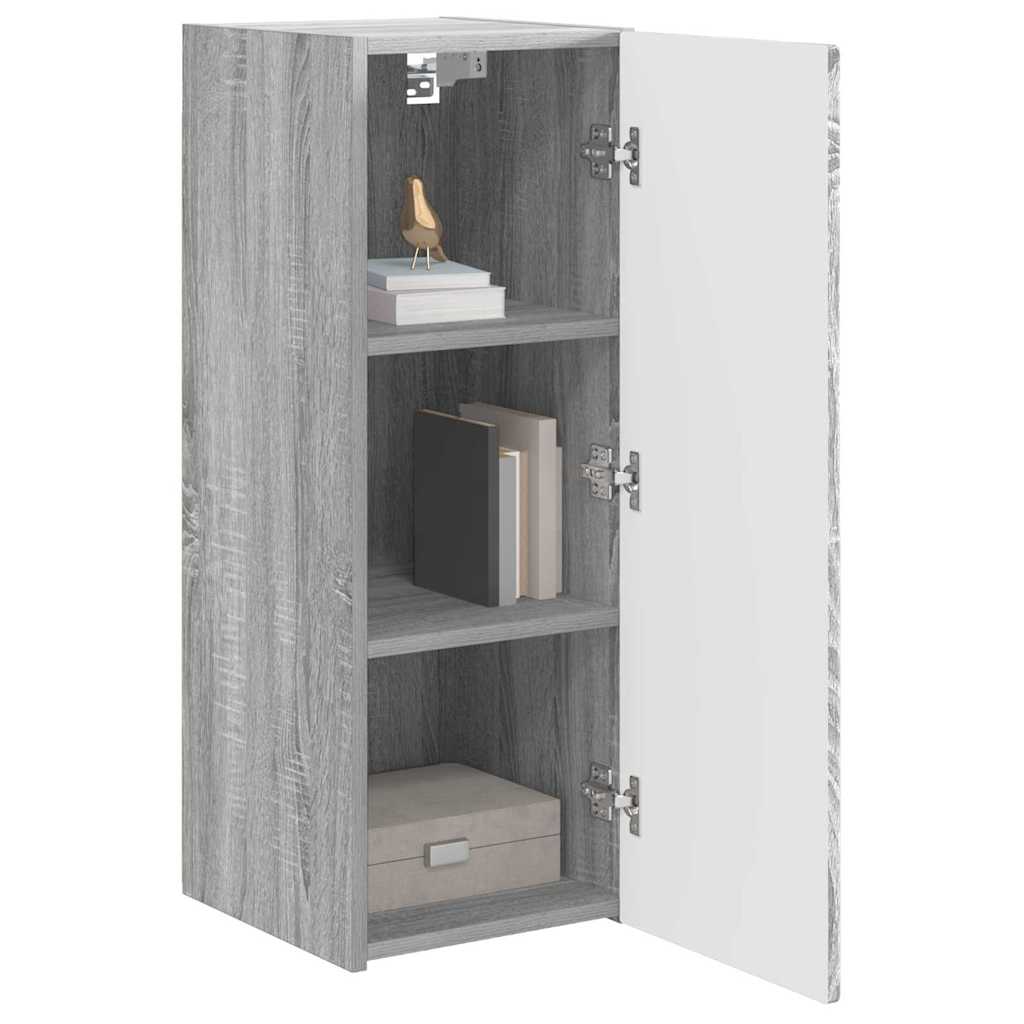 TV Wandkast Grijs Sonoma 30 x 31 x 80 cm Bewerkt hout