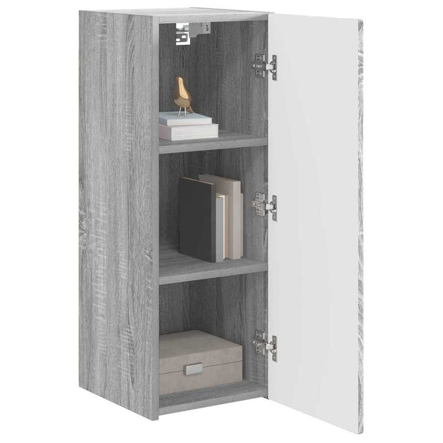 TV Wandkast Grijs Sonoma 30 x 31 x 80 cm Bewerkt hout