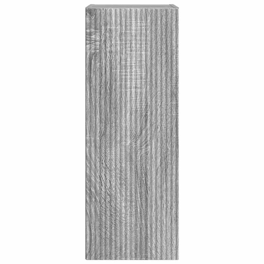 TV Wandkast 2 pcs Grijs Sonoma 30 x 31 x 80 cm Bewerkt hout