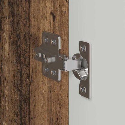 TV Wandkast Oud Hout 30 x 31 x 80 cm Bewerkt hout