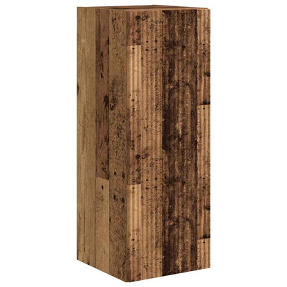 TV Wandkast Oud Hout 30 x 31 x 80 cm Bewerkt hout
