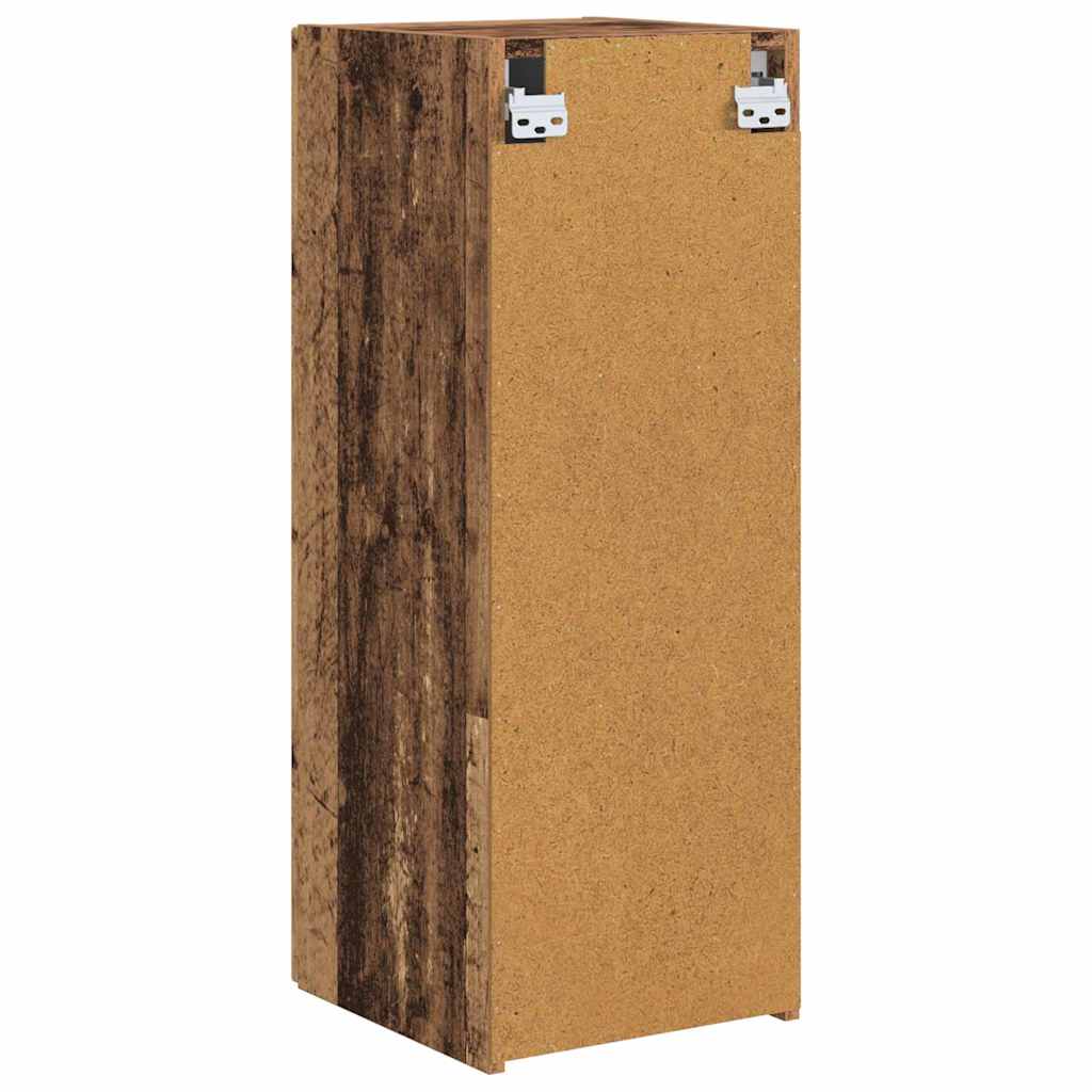 TV Wandkast Oud Hout 30 x 31 x 80 cm Bewerkt hout