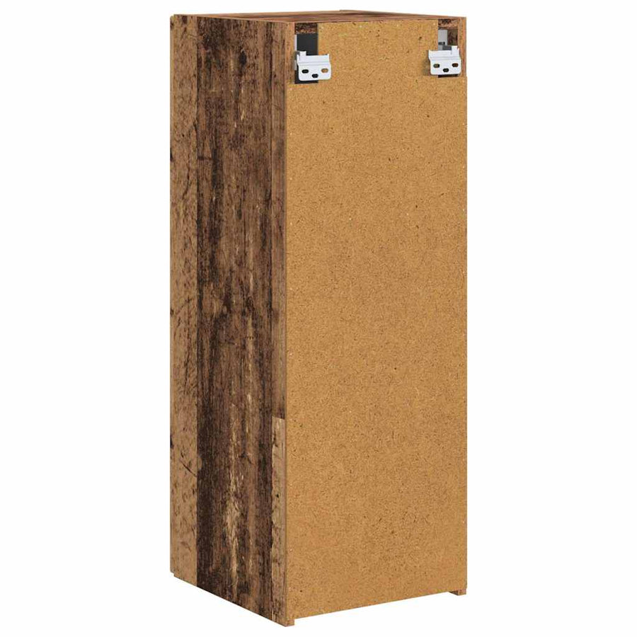 TV Wandkast Oud Hout 30 x 31 x 80 cm Bewerkt hout