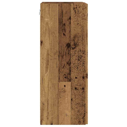 TV Wandkast Oud Hout 30 x 31 x 80 cm Bewerkt hout