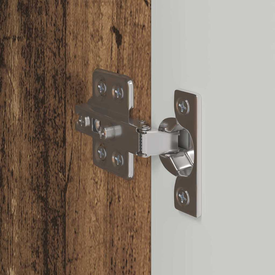TV Wandkast 2 pcs Oud Hout 30 x 31 x 80 cm Bewerkt hout