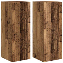 TV Wandkast 2 pcs Oud Hout 30 x 31 x 80 cm Bewerkt hout