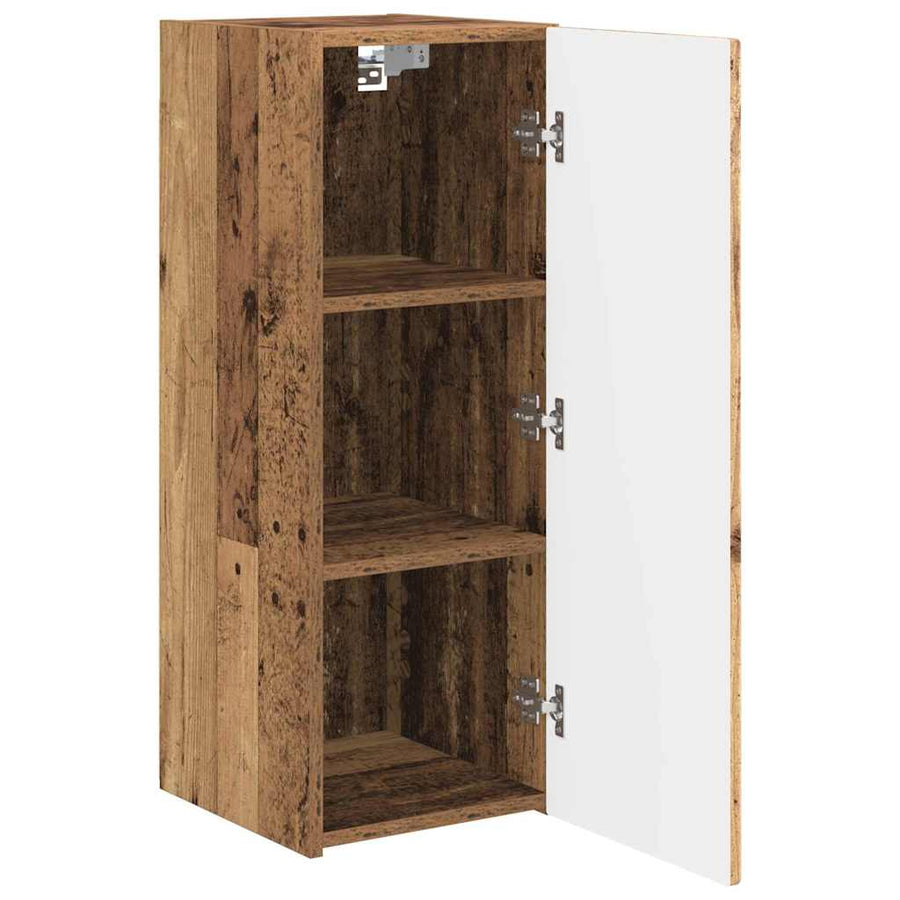 TV Wandkast 2 pcs Oud Hout 30 x 31 x 80 cm Bewerkt hout