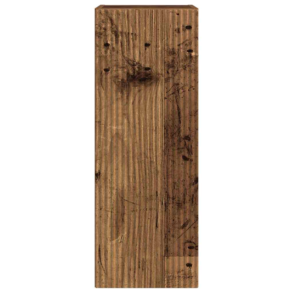 TV Wandkast 2 pcs Oud Hout 30 x 31 x 80 cm Bewerkt hout