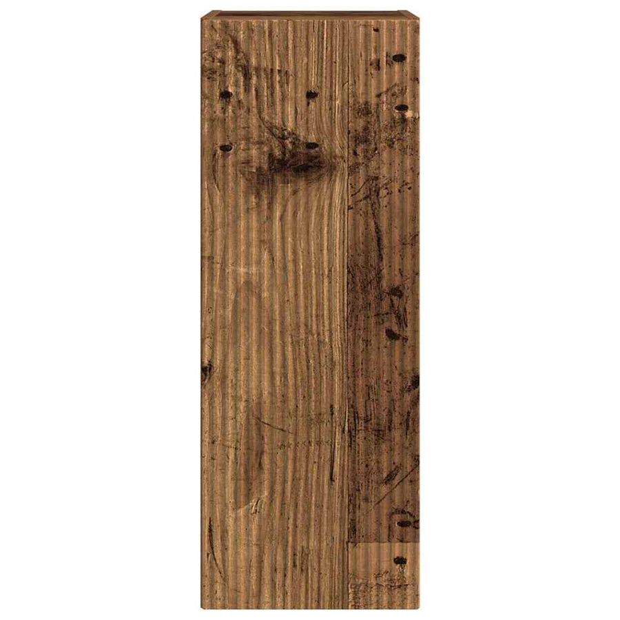 TV Wandkast 2 pcs Oud Hout 30 x 31 x 80 cm Bewerkt hout