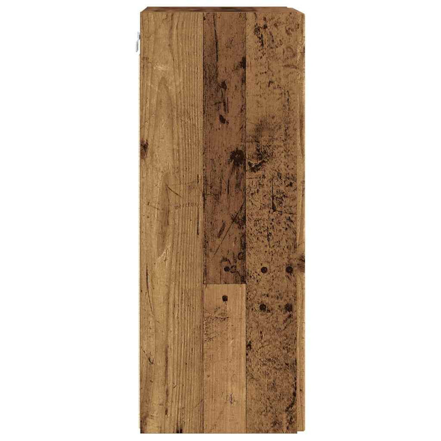 TV Wandkast 2 pcs Oud Hout 30 x 31 x 80 cm Bewerkt hout