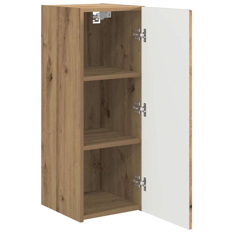 TV Wandkast Ambachtelijk eiken 30 x 31 x 80 cm Bewerkt hout