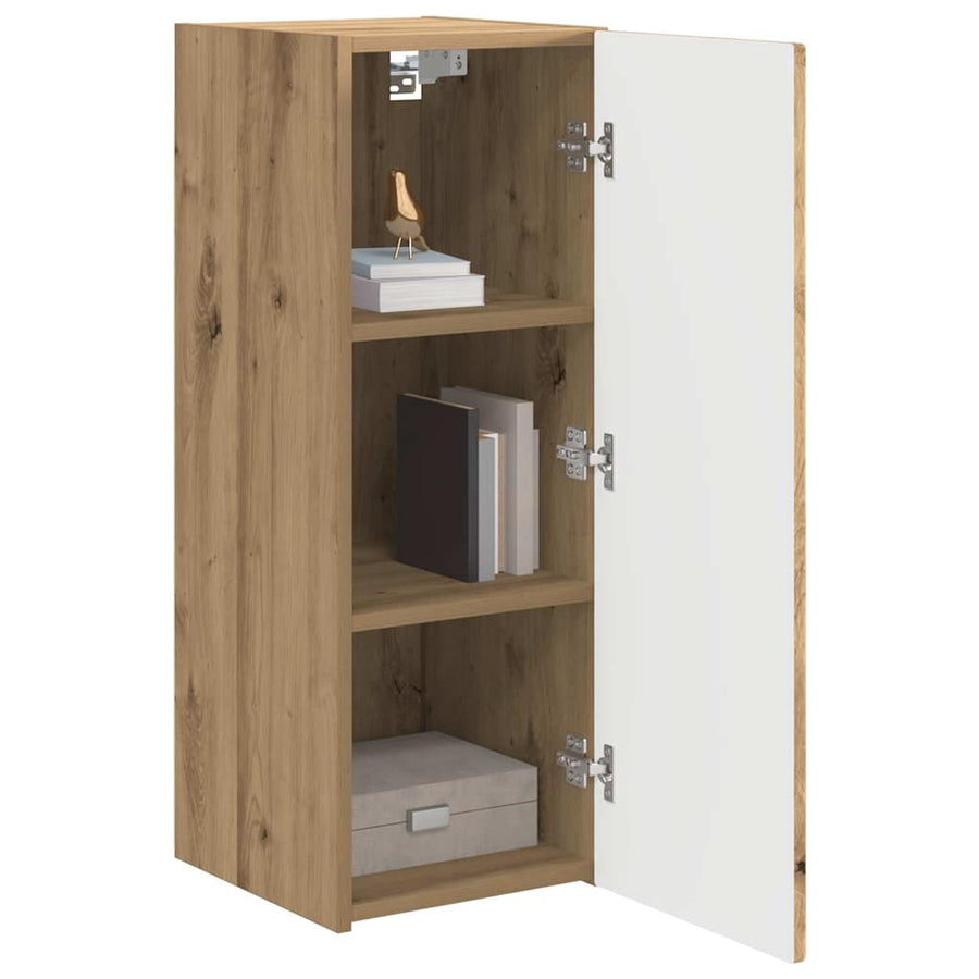 TV Wandkast Ambachtelijk eiken 30 x 31 x 80 cm Bewerkt hout