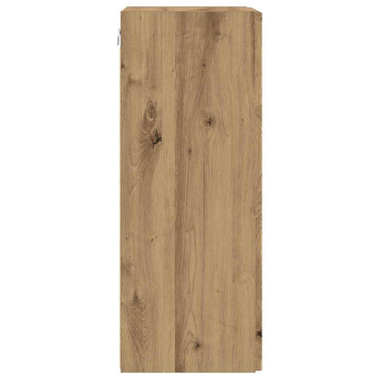 TV Wandkast Ambachtelijk eiken 30 x 31 x 80 cm Bewerkt hout