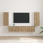 TV Wall Cabinet 2 pcs Sonoma oak 30 x 31 x 80 cm