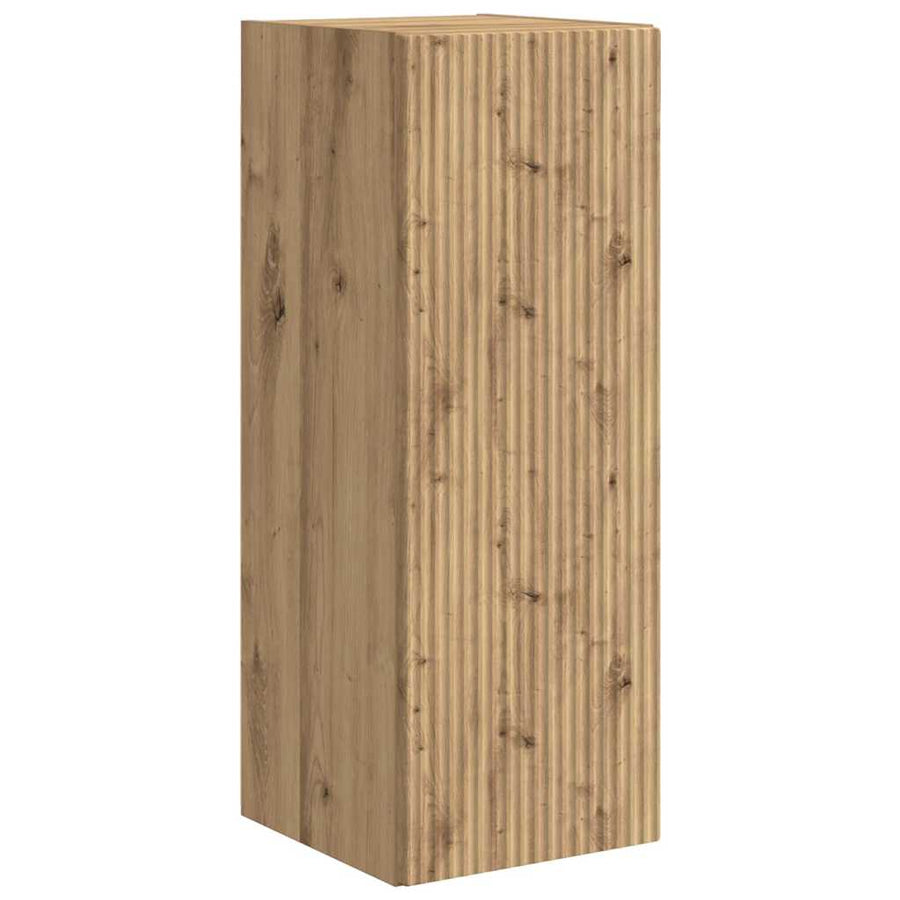 TV Wandkast 2 pcs Ambachtelijk eiken 30 x 31 x 80 cm