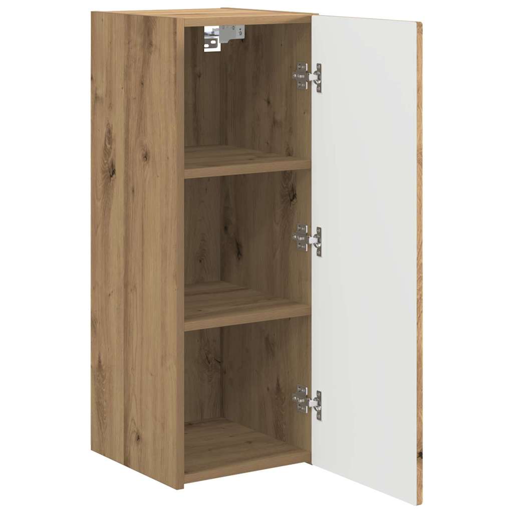 TV Wandkast 2 pcs Ambachtelijk eiken 30 x 31 x 80 cm