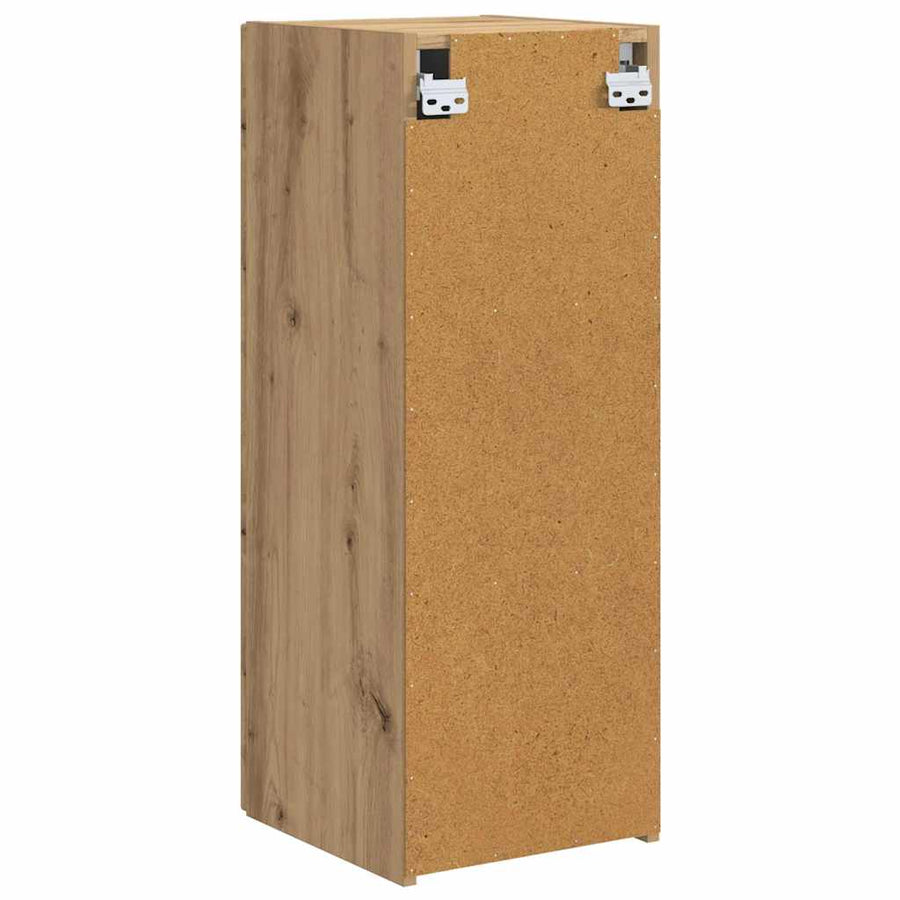 TV Wandkast 2 pcs Ambachtelijk eiken 30 x 31 x 80 cm