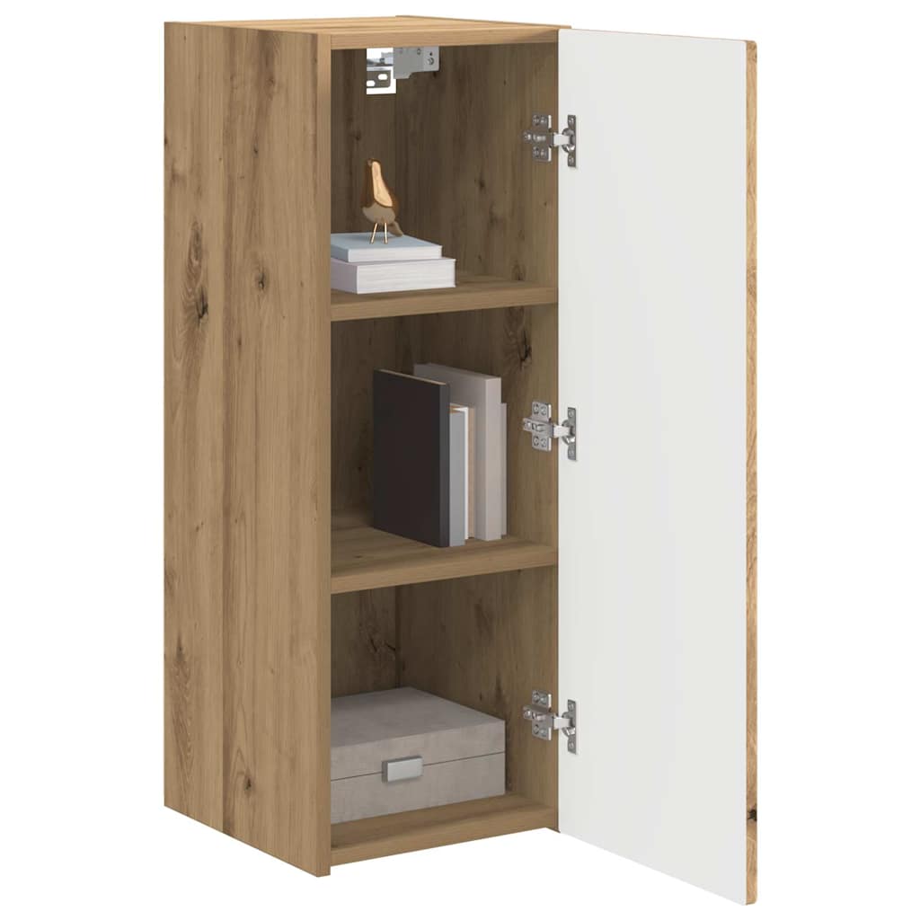 TV Wandkast 2 pcs Ambachtelijk eiken 30 x 31 x 80 cm