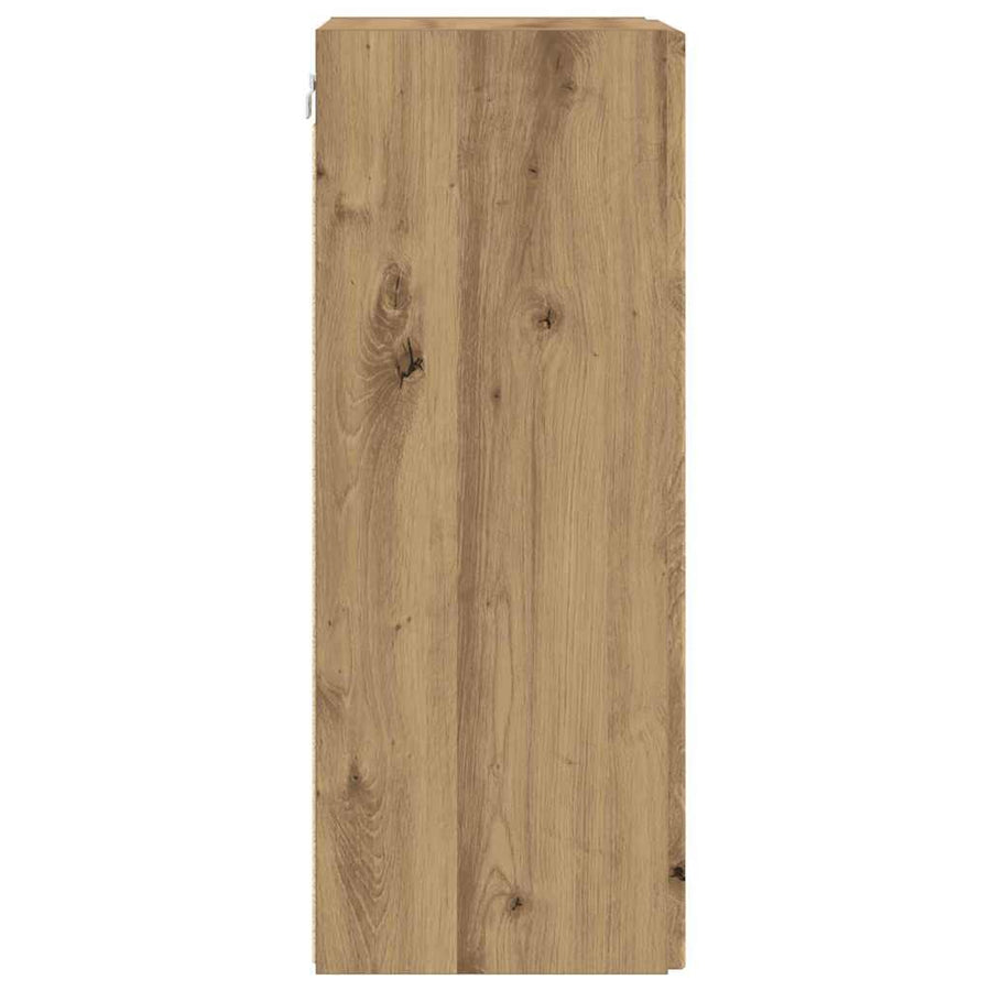TV Wandkast 2 pcs Ambachtelijk eiken 30 x 31 x 80 cm