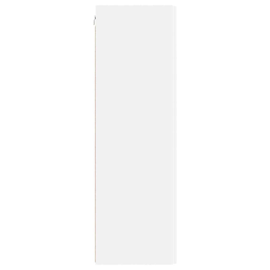 TV Wandkast 2 pcs Wit 30 x 31 x 100 cm Bewerkt hout
