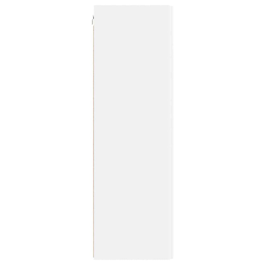 TV Wandkast 2 pcs Wit 30 x 31 x 100 cm Bewerkt hout