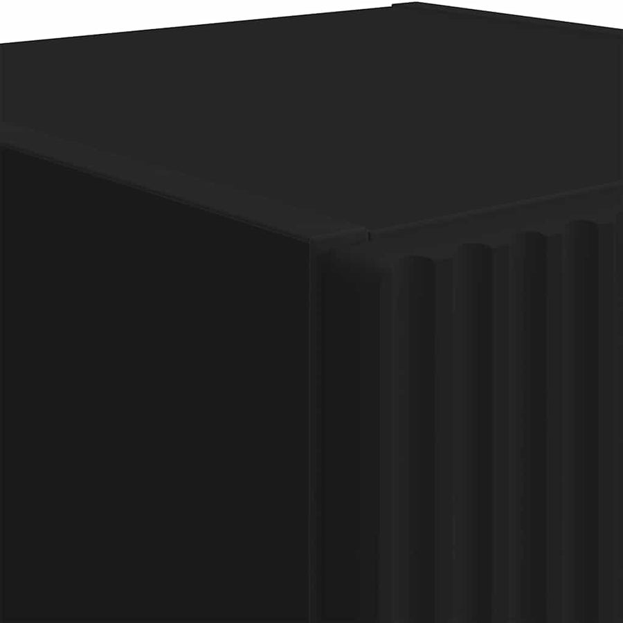 TV Wandkast Wandgemonteerd Zwart 30 x 31 x 100 cm Bewerkt hout