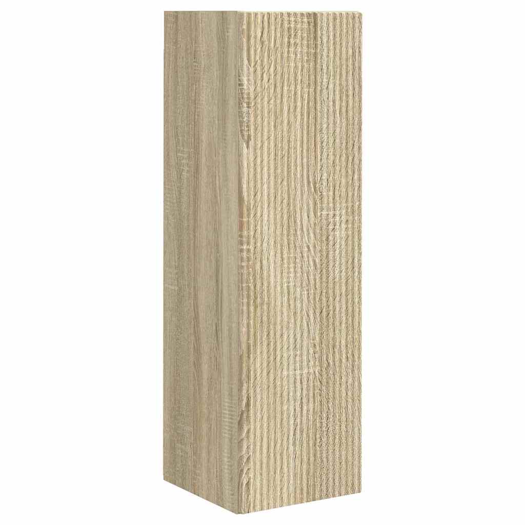 TV Wandkast Wandgemonteerd Sonoma 30 x 31 x 100 cm Bewerkt hout