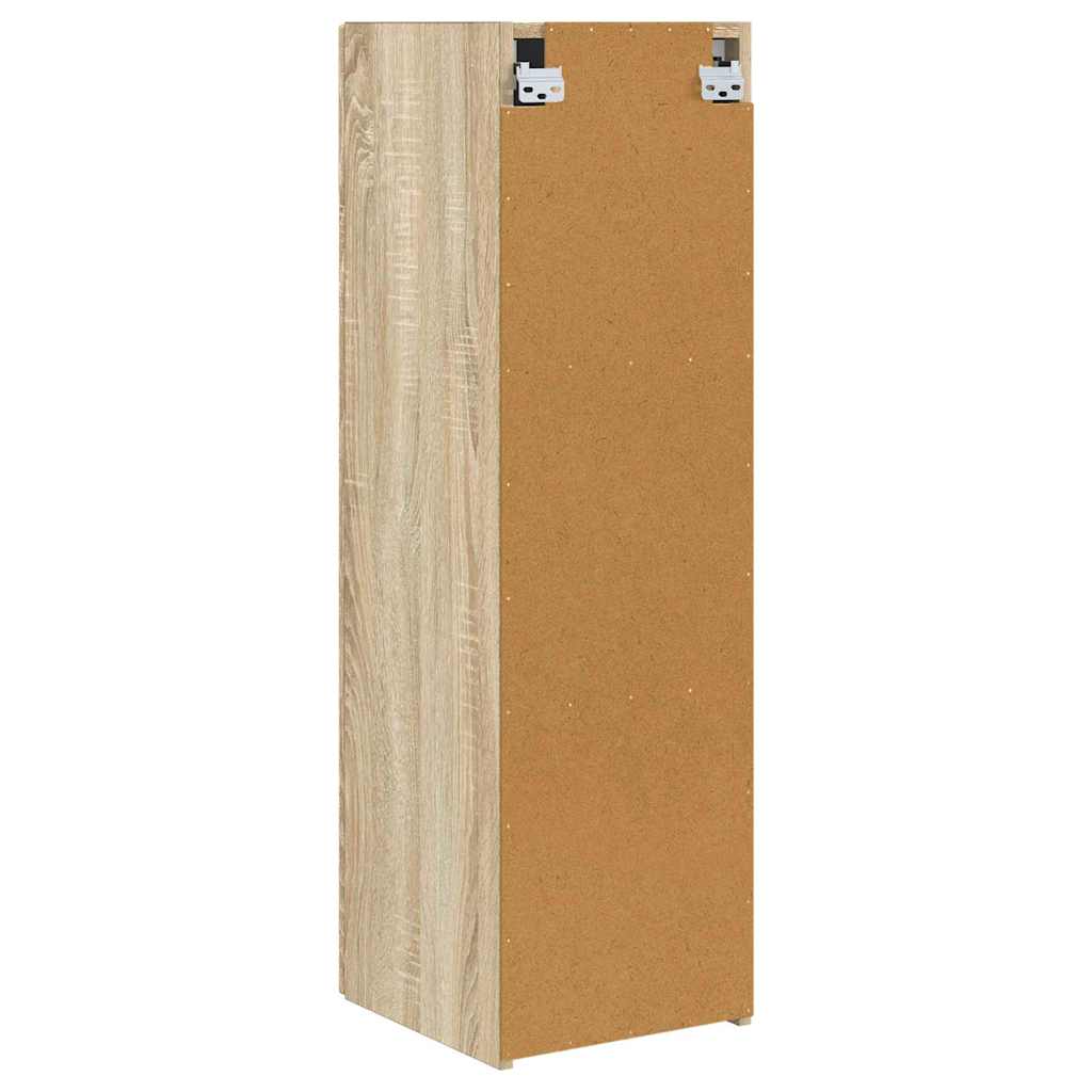 TV Wandkast Wandgemonteerd Sonoma 30 x 31 x 100 cm Bewerkt hout