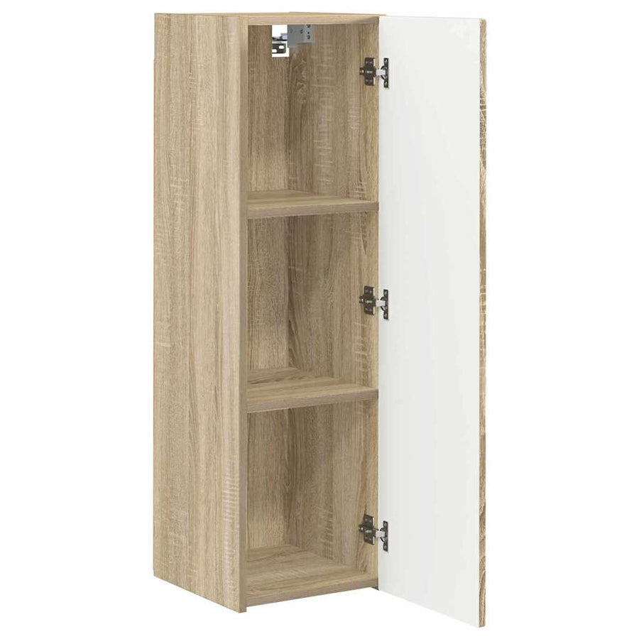 TV Wandkast 2 pcs Sonoma 30 x 31 x 100 cm Bewerkt hout