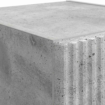 TV Wandkast Wandgemonteerd Beton 30 x 31 x 100 cm Bewerkt hout