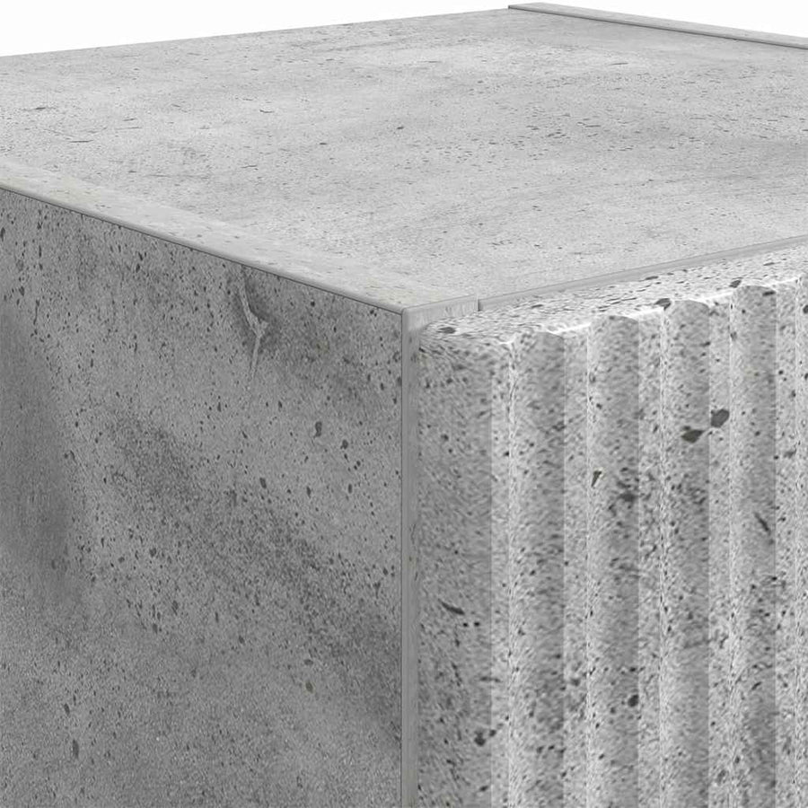 TV Wandkast Wandgemonteerd Beton 30 x 31 x 100 cm Bewerkt hout