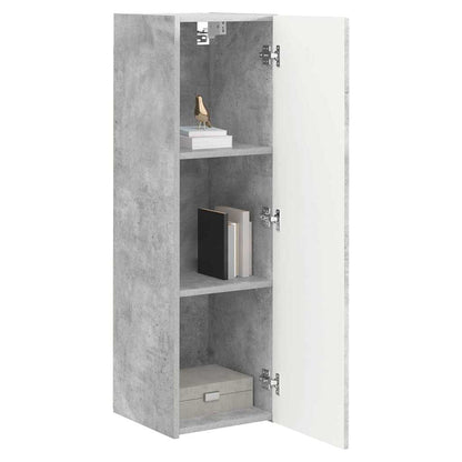 TV Wandkast Wandgemonteerd Beton 30 x 31 x 100 cm Bewerkt hout
