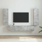 TV wandkast 2 stuks 100x31x30 cm beton bewerkt hout