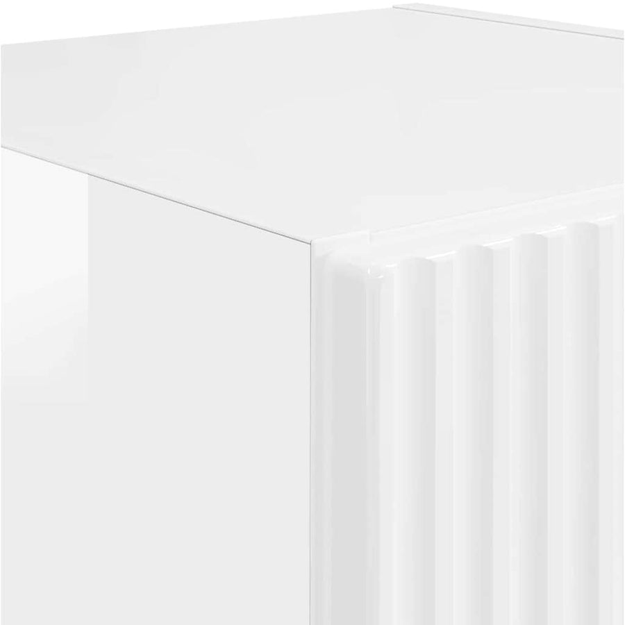 TV Wandkast Glanzend Wit 30 x 31 x 100 cm Bewerkt hout
