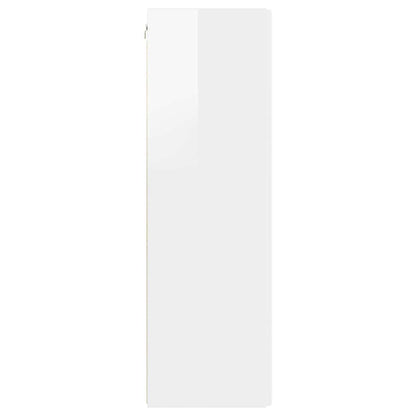 TV Wandkast Glanzend Wit 30 x 31 x 100 cm Bewerkt hout