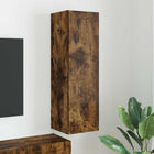 Tv wandkast 100x30x31 cm gerookt eiken bewerkt hout