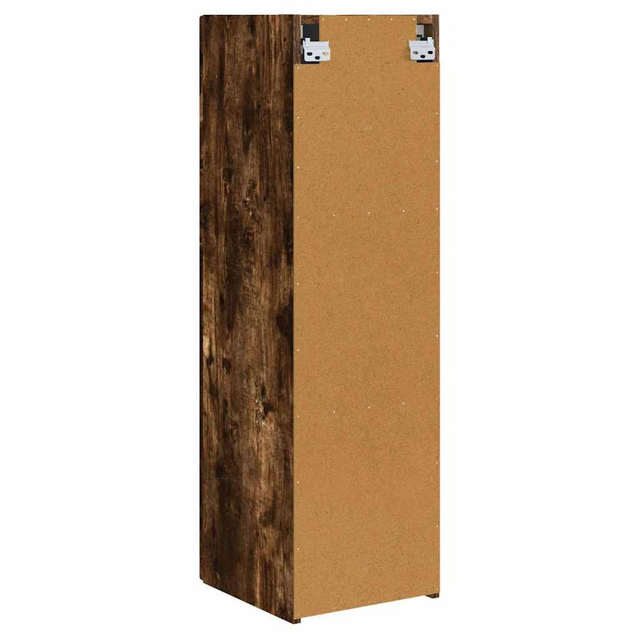 TV Wandkast Gerookt eiken 30 x 31 x 100 cm Bewerkt hout