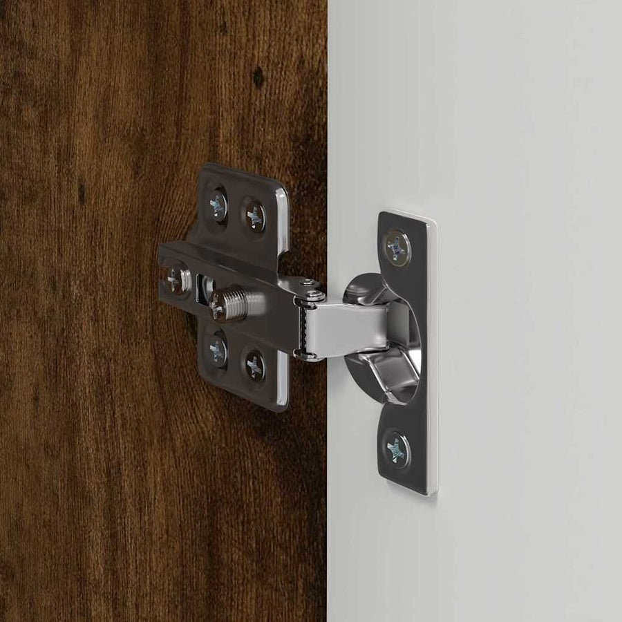 TV Wandkast 2 pcs Gerookt eiken 30 x 31 x 100 cm Bewerkt hout