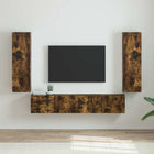 TV Cabinet 2 pcs Smoked oak 30 x 31 x 100 cm Engineered wood
