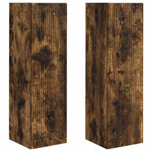 TV Wandkast 2 pcs Gerookt eiken 30 x 31 x 100 cm Bewerkt hout