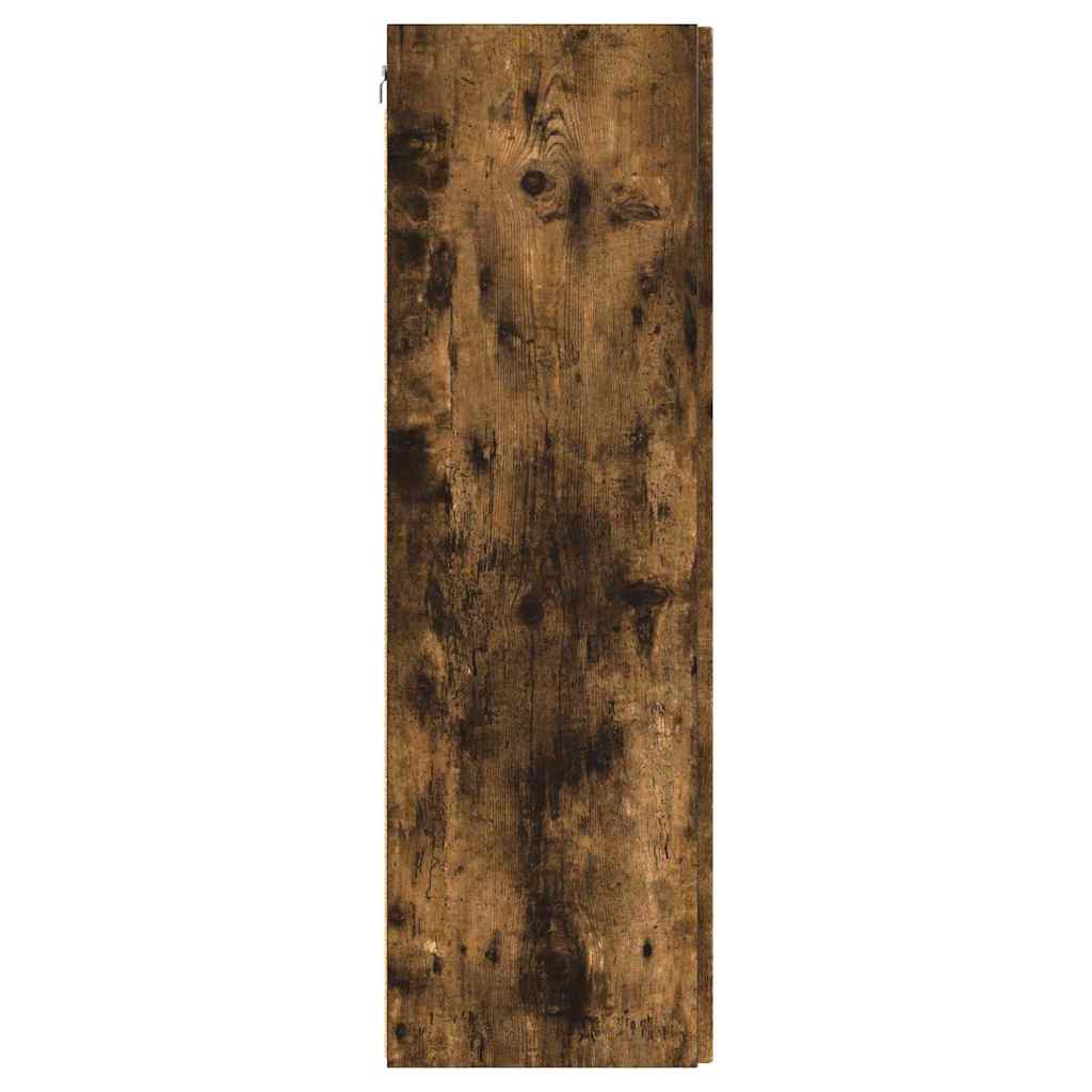 TV Wandkast 2 pcs Gerookt eiken 30 x 31 x 100 cm Bewerkt hout