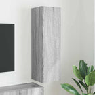 TV wandkast 30x31x100 cm grijs bewerkt hout