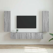 TV wandkast 2 stuks 30x31x100 cm grijs sonoma bewerkt hout